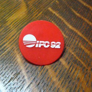 IPC Conference Vintage 1992 Souvenir Lapel Pin